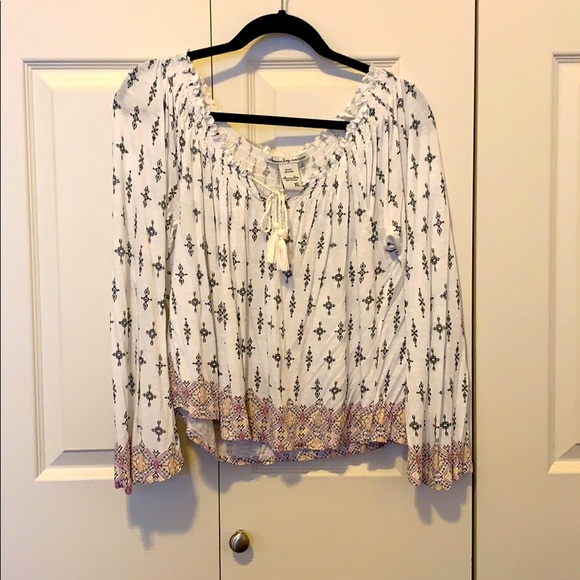 American Rag Tops - American Rag Long Sleeve Boho Shirt